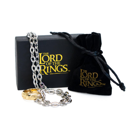 Noble Collection One Ring with chain pendant for wearable Middle-earth style.