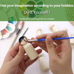 NODG DIY paintable dolls kit for kids' craft sessions.