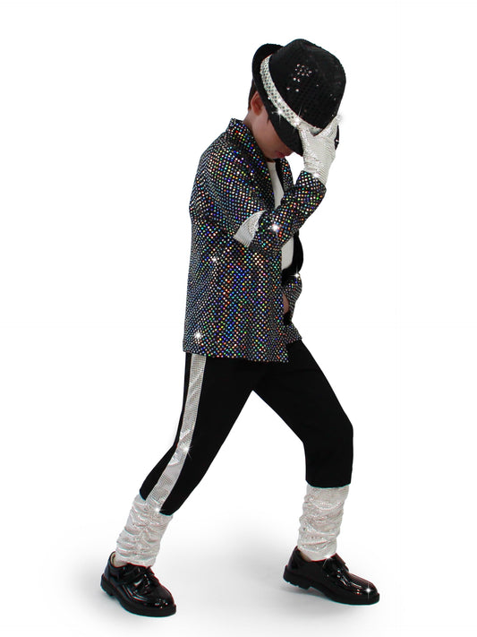 Nodkim disco costume sequin jacket for stage performances and parties