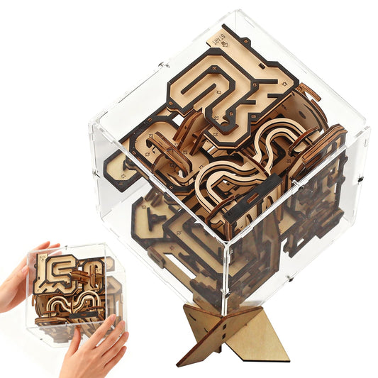 NOELKING 3D wooden puzzle assembly with precision laser-cut pieces for a satisfying build.