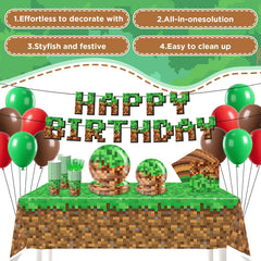 Nolaroth Pixel birthday plastic forks ensure sturdy dining for kids.