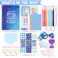 Nollh DIY Journal Kit spiral-bound pages ready for daily entries