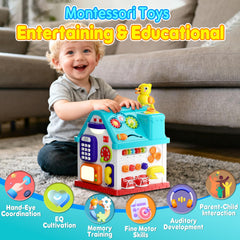 Noltola 20-in-1 Musical Learning House analogue phone boosts fine motor skills.