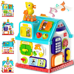 Noltola 20-in-1 Musical Learning House front view promotes early exploration.