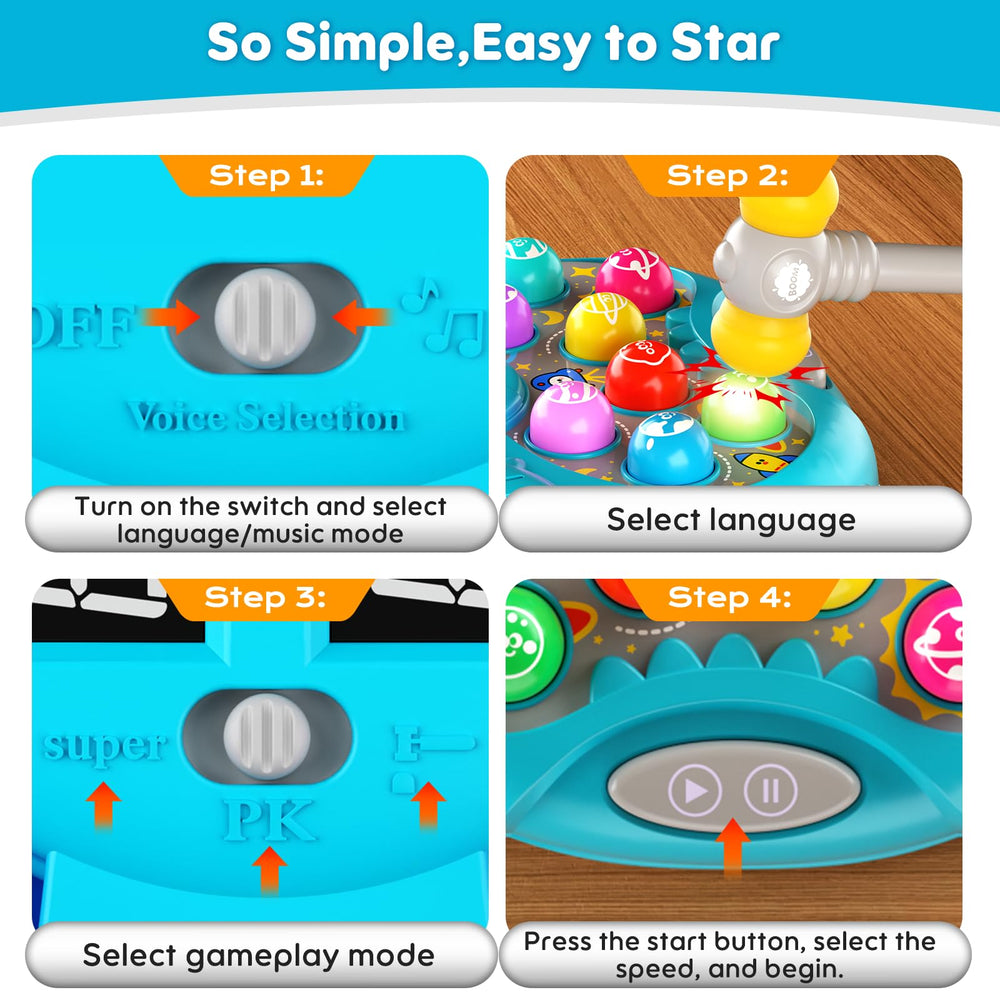 Noltola Whack Mole gift-ready box suitable for birthdays and holidays.