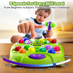 Noltola Whack Mole Game educational toy supports learning through play.
