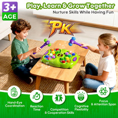 Noltola Whack Mole Game hammers improve hand strength and coordination.