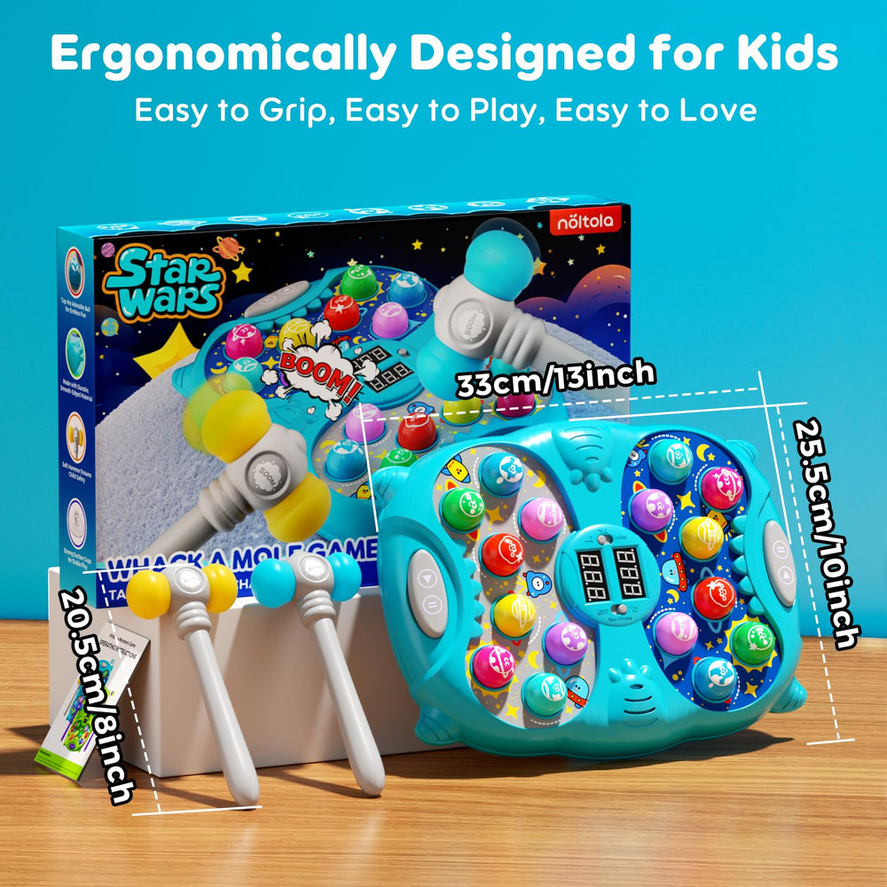 Noltola Whack Mole uses non-toxic ABS plastic and safe design.
