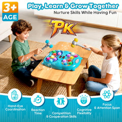 Noltola Whack Mole with two hammers offers safe, interactive pounding fun.