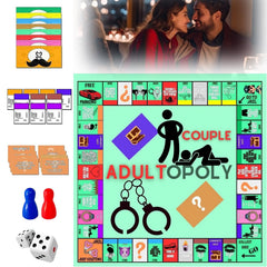 Nonshio adult board game with dice and tokens for engaging date-night tasks.
