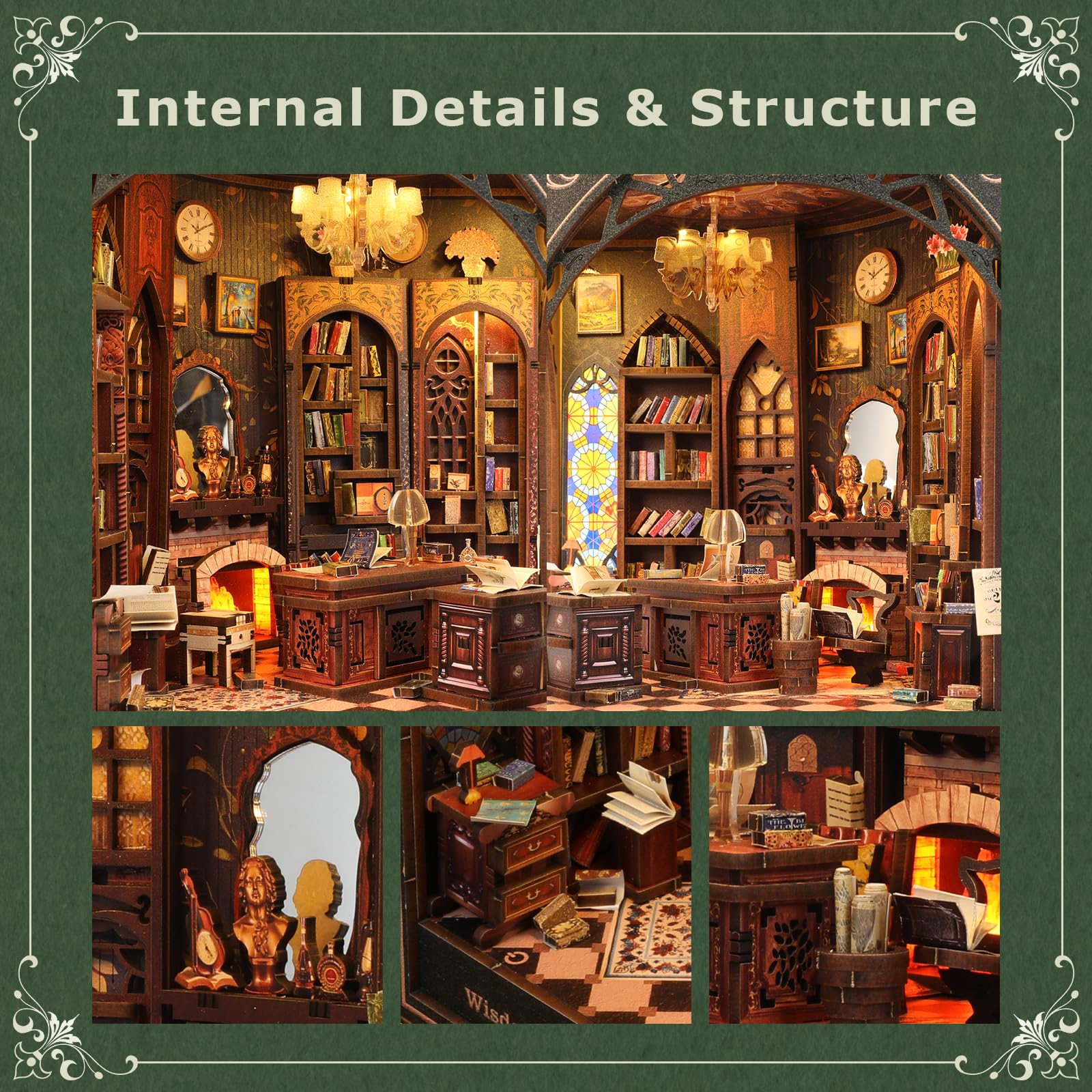 NookMaster eco-friendly wood construction delivers durable, natural-looking charm.