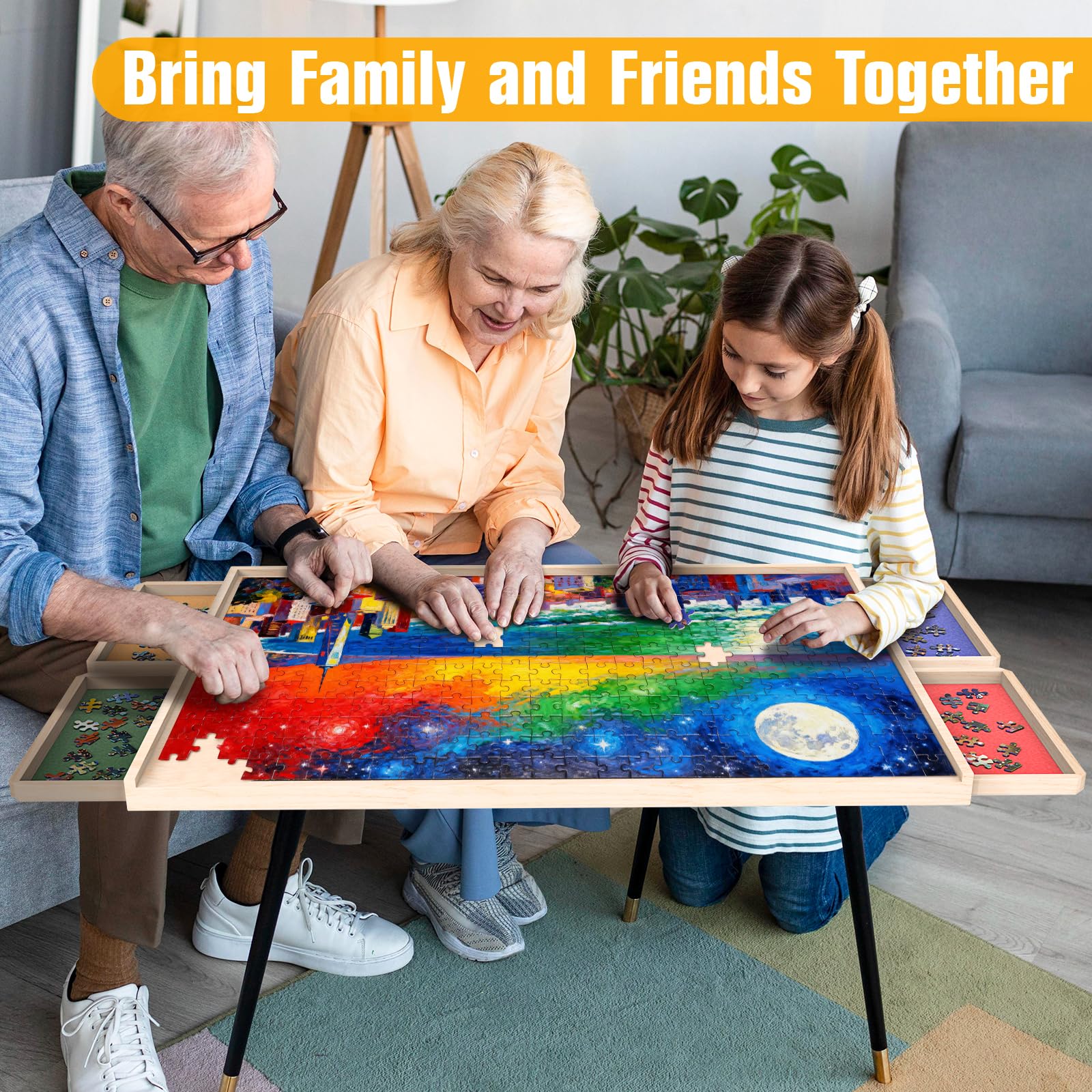 NORBASE organizer drawers secure pieces and reduce search time during play.