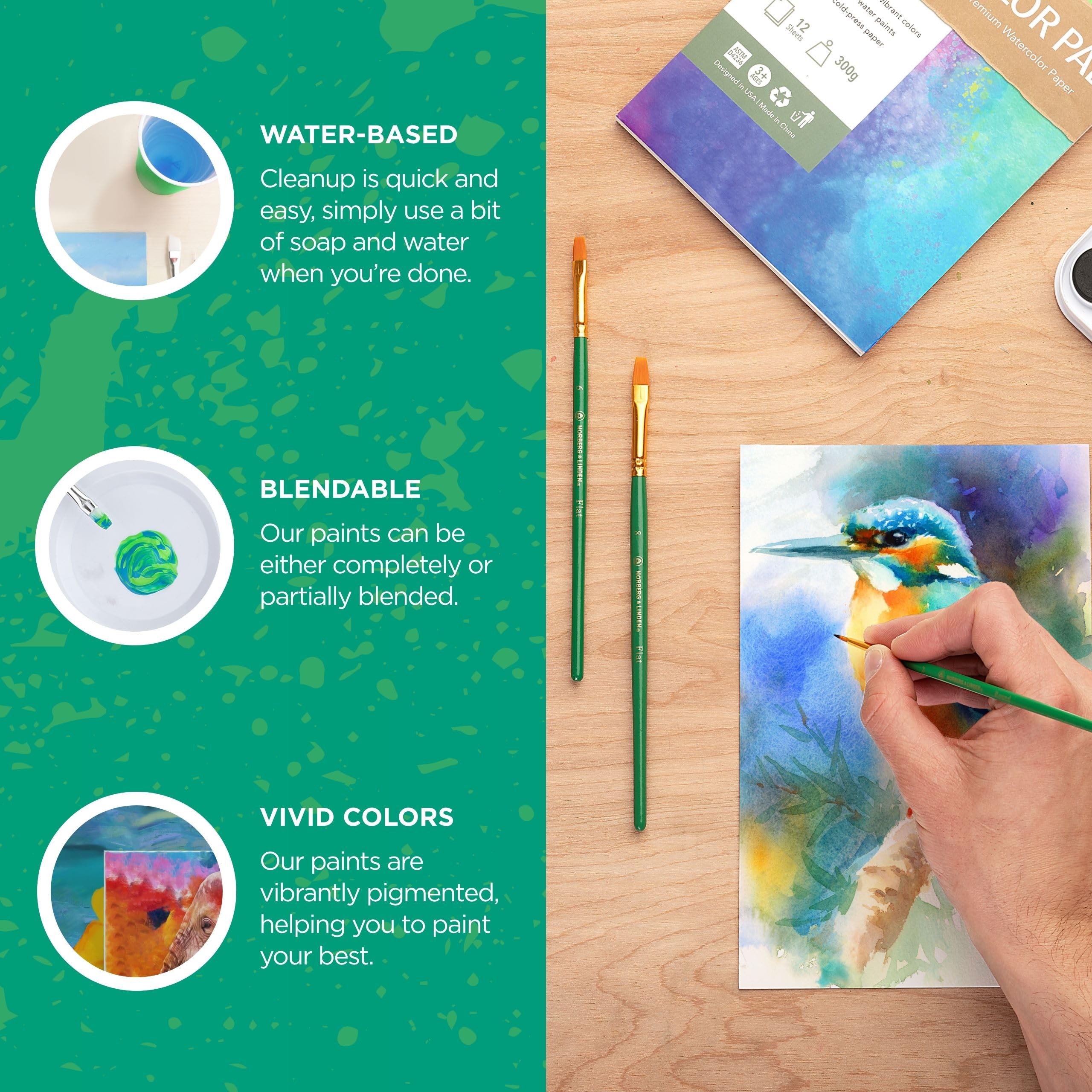 Norberg & Linden 12-page art pad ready for quick sketches