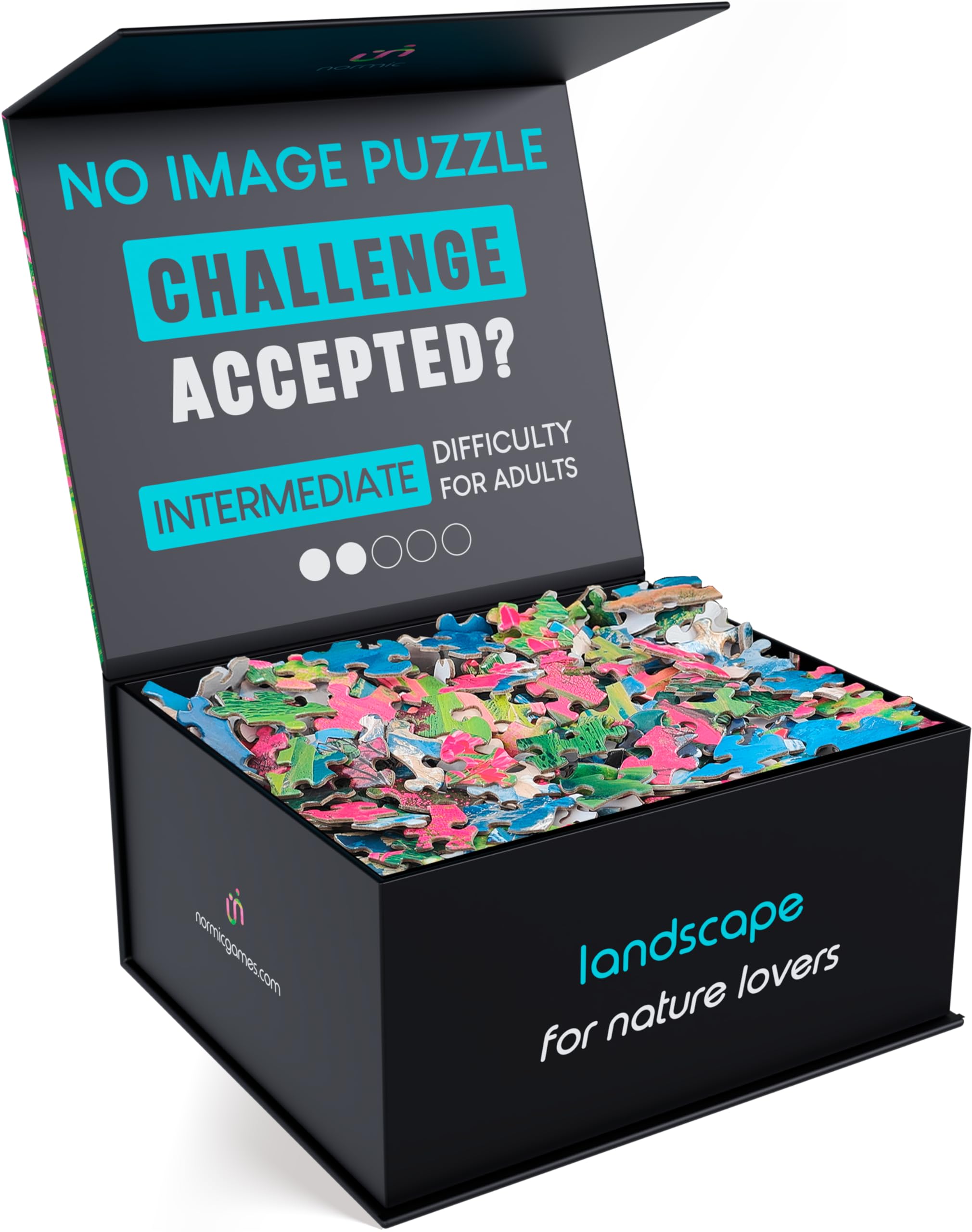 Normic No Image Puzzle 1000 pieces for immersive solo puzzling sessions.
