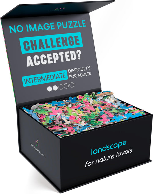 Normic No Image Puzzle 1000 pieces for immersive solo puzzling sessions.