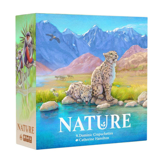 North Star Games Nature Board Game cover art with lush wildlife for family game night.