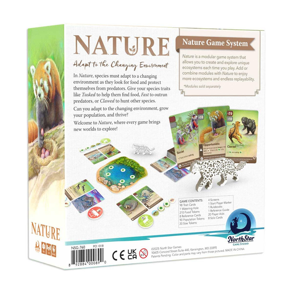 North Star Games Nature Board Game modules flight image hints expanded environments for replayability.