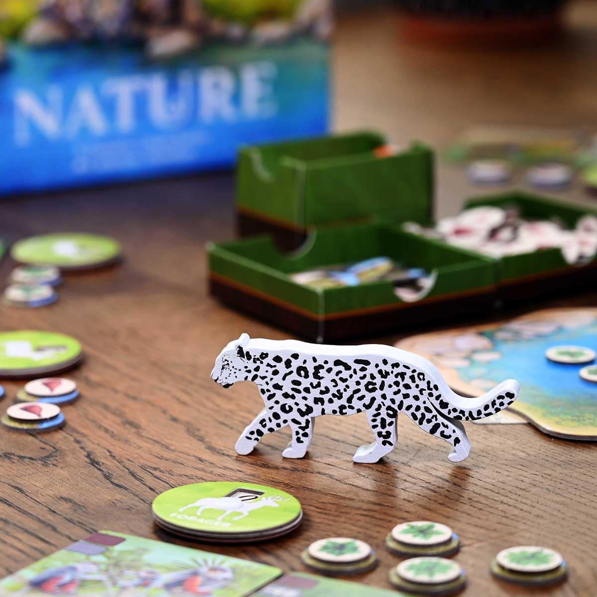North Star Games Nature Board Game traits fast image emphasizes quick escapes for tense decisions.