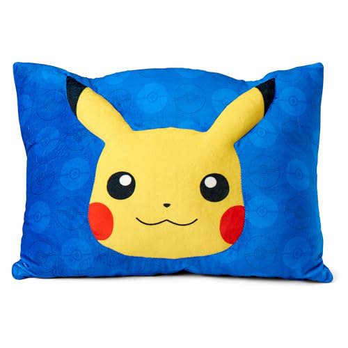Northwest 3D Pikachu plush pocket pillow with pocket, ideal for travel and storage