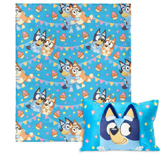 Northwest Bluey Party Pups blanket pattern for cozy playtime
