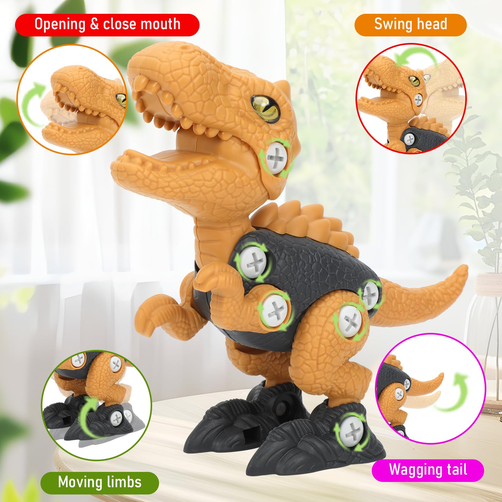 NORYOSE take apart dinosaurs make great gifts for 3-8 year olds.
