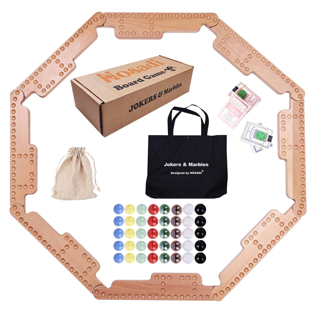 Nosadi Jokers and Marbles box and boards set for family game nights
