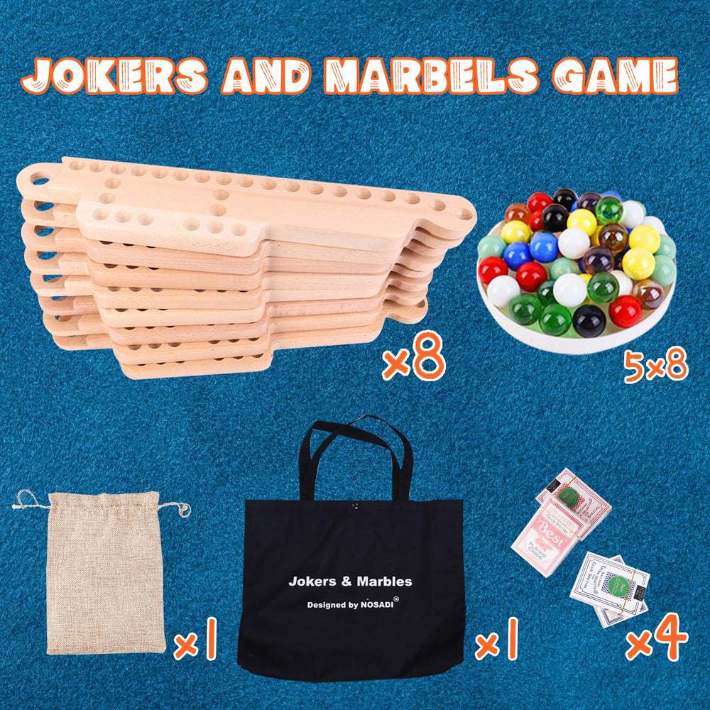 Nosadi Jokers and Marbles compact storage and travel-ready design