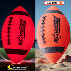 NovaEdge Glow Football with pump included, ready for quick setup and charging.