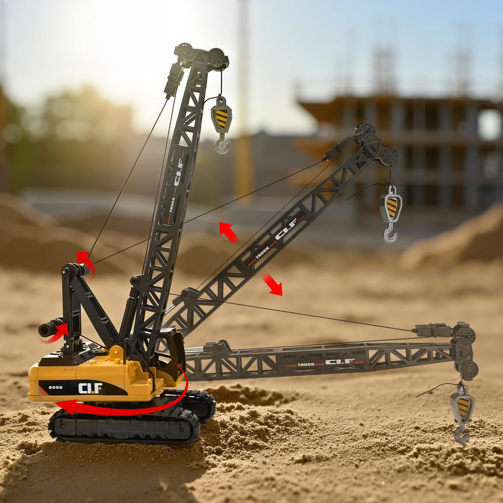 NOVAFUSION crane truck includes three timbers for pretend construction