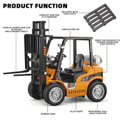 NOVAFUSION forklift toy with lights and sounds enhances immersive play experiences.