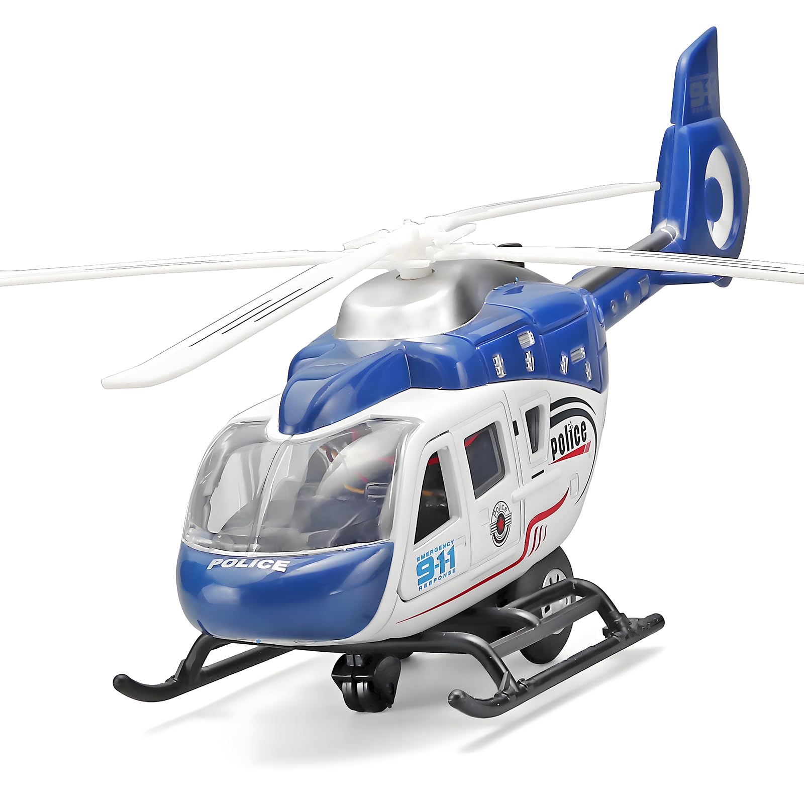 NOVAFUSION kids helicopter diecast blue, durable toy for active play