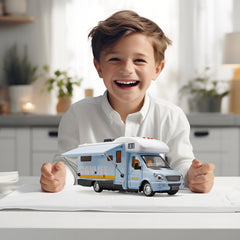 NOVAFUSION blue RV toy lights and sound enhance interactive storytelling.