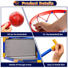 Novaluki storage basket keeps toys organized after play