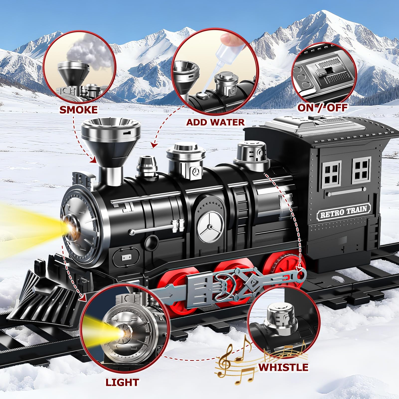 Novaluki electric train set carriages enhancing storytelling and cooperative play for kids 4-8.