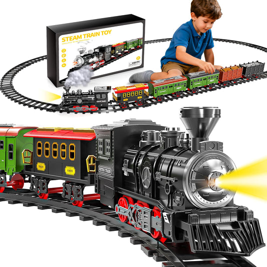 Novaluki electric train set locomotive, ready for action and indoor rail adventures.