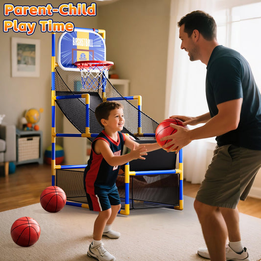 Novaluki arcade basketball balls ready for soft, safe shots
