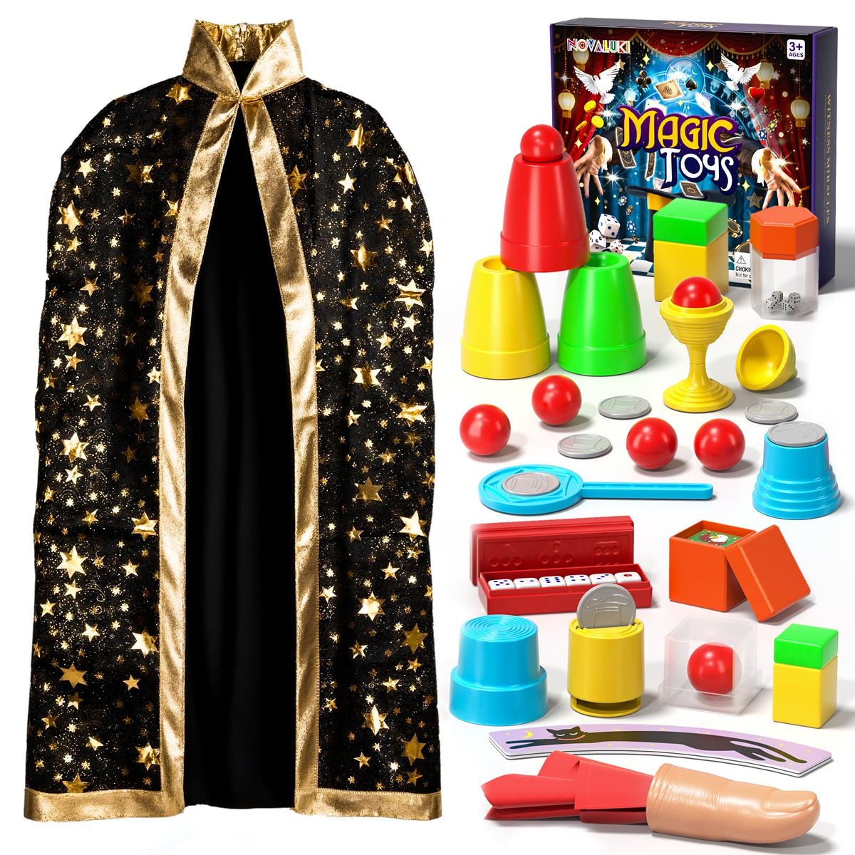 Novaluki Magic Kit card tricks for kids spark curiosity and confidence.