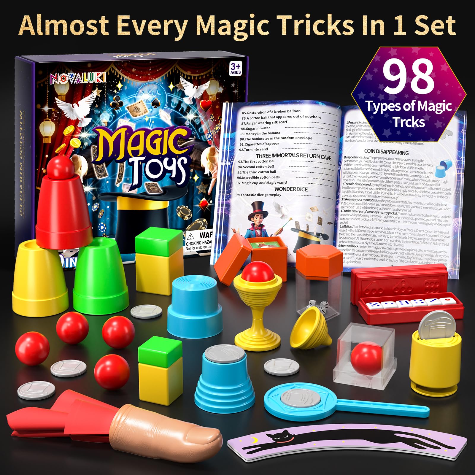 Novaluki Magic Kit instruction manual guides quick beginner learning.
