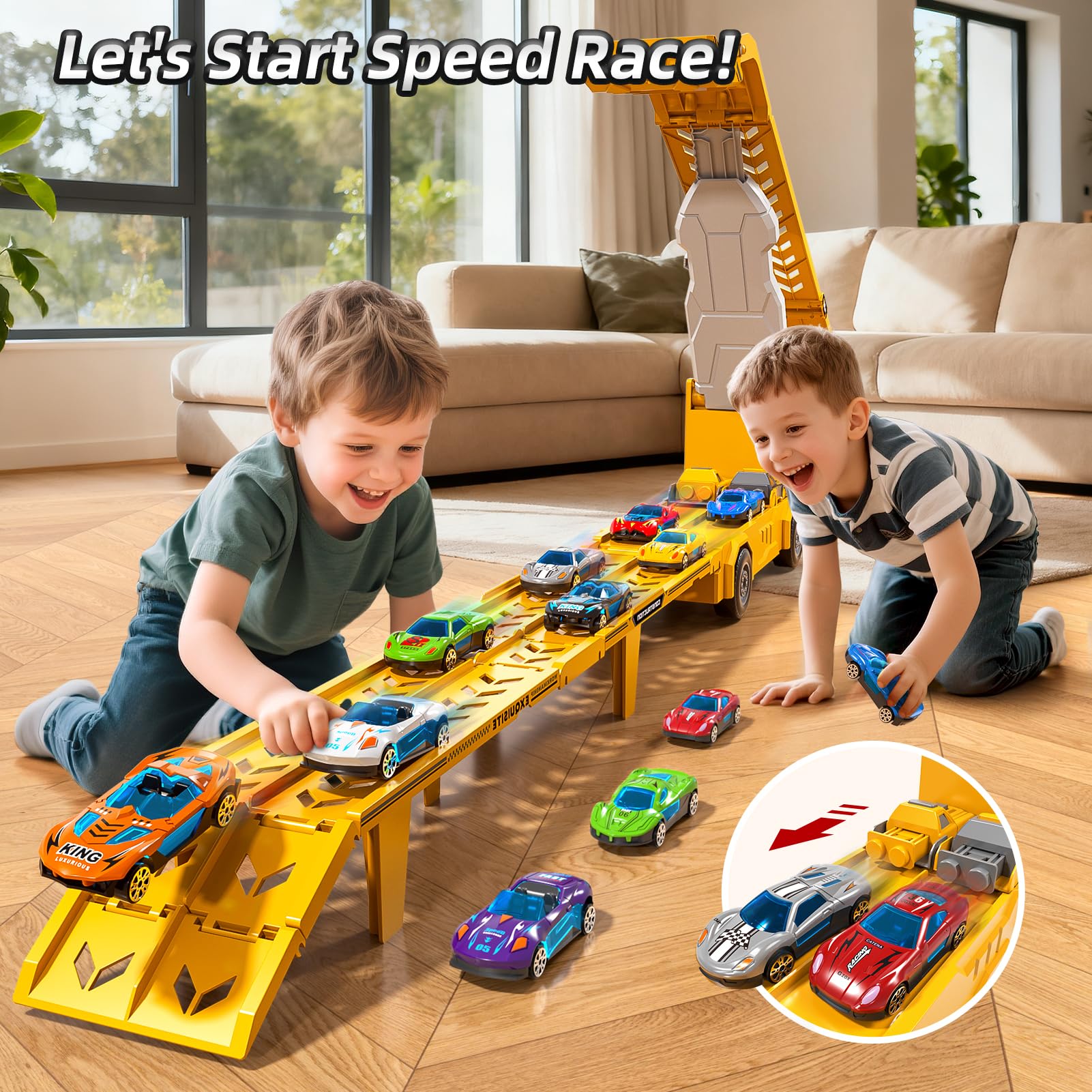 Novaluki launcher action on the track fuels competitive play.
