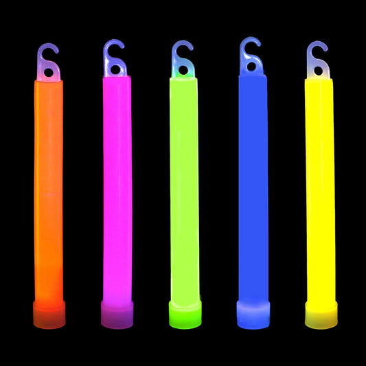 Novelinks 50-pcs glow sticks 6in for bright, long-lasting party lighting