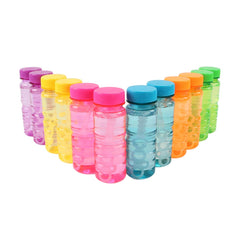 Novelinks outdoor play scene offers summer fun with bubbles for kids.