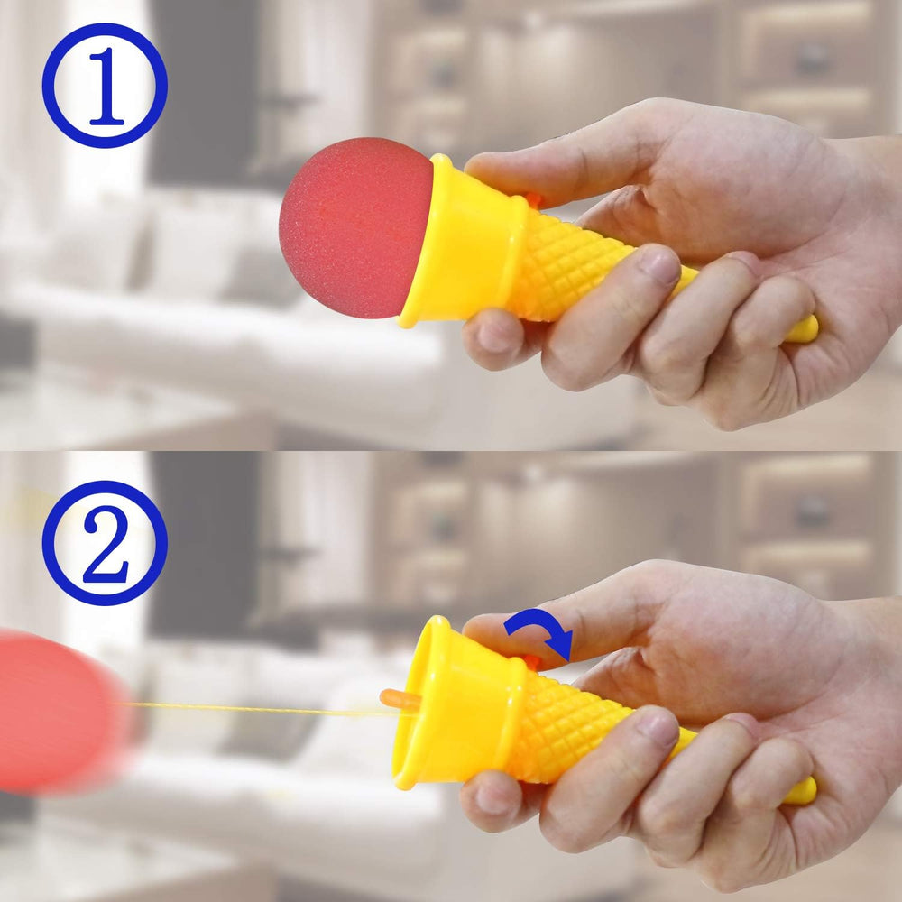 Novelty Place release latch in action promotes quick, satisfying pops.