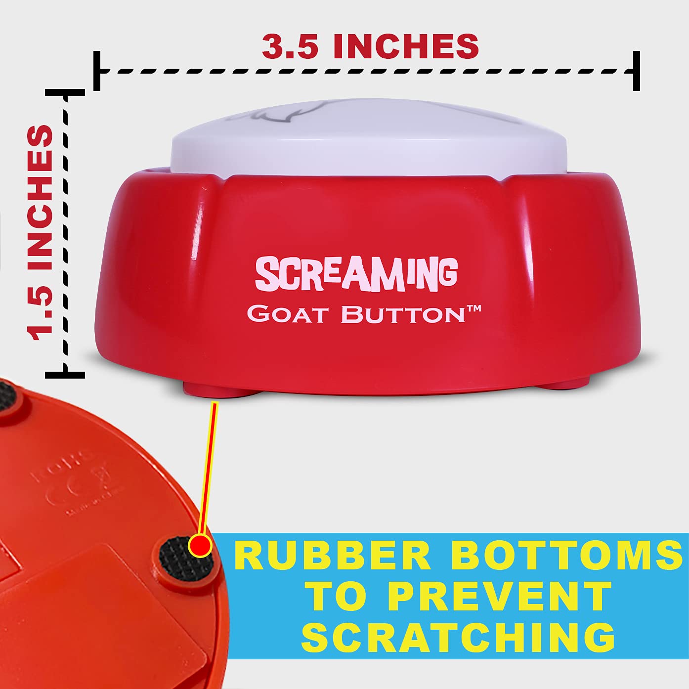 NOVELTY888 Talking Button office desk goat-scream, helps you convey reactions loudly.