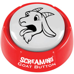 NOVELTY888 Talking Button close-up of the screaming goat for a funny desk moment.