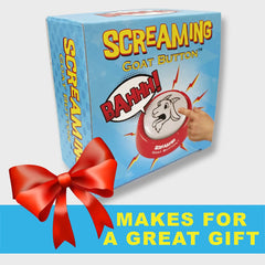 NOVELTY888 Talking Button white-elephant gift goat image, great for lighthearted gift moments.