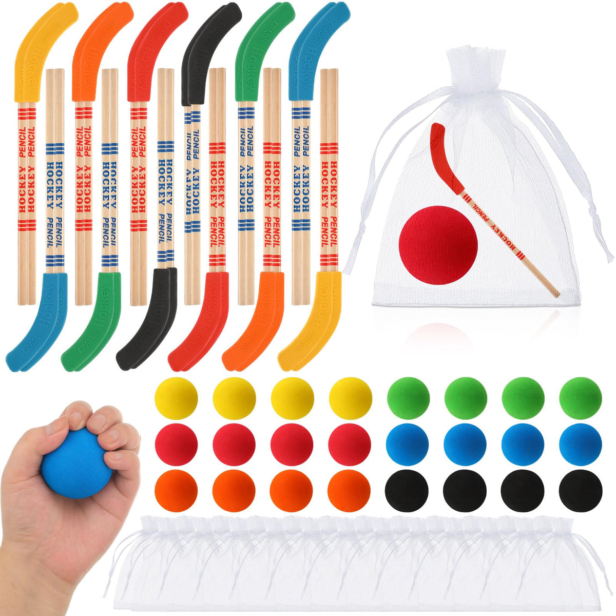 Noveread hockey stick pencils for notes and doodles with reliable graphite writing