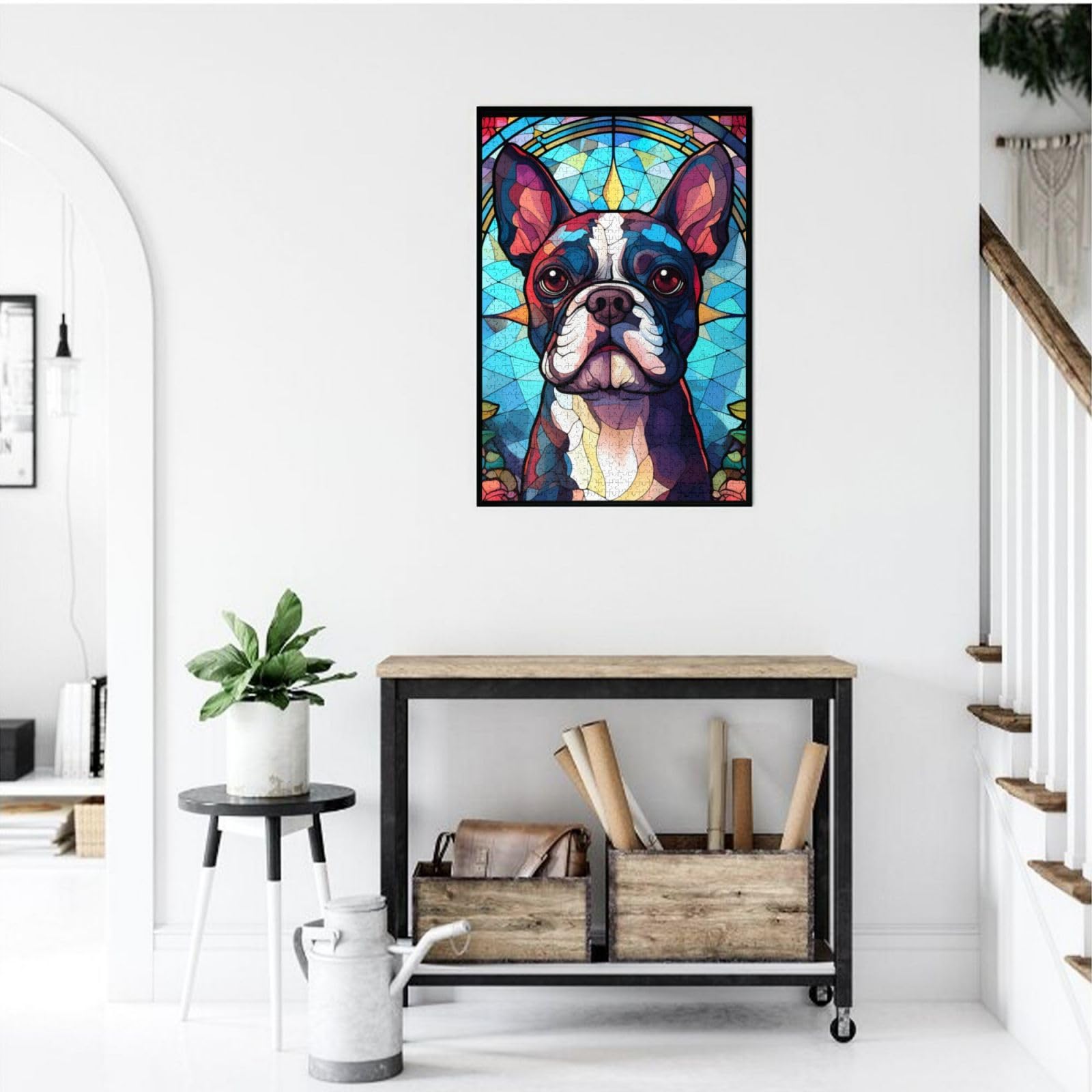 Novgift gift-ready Boston Terrier puzzle supports slow, engaging delight.