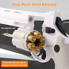 NOVOCA 357 cylinder release detail for quick reloads during games