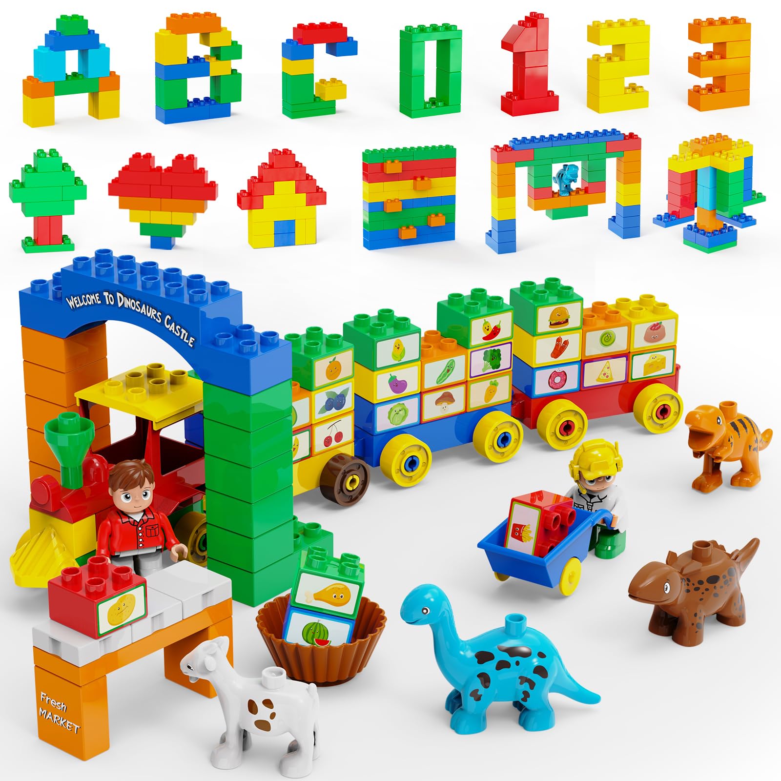 NoyiEon blocks with cars promote fine motor skills.