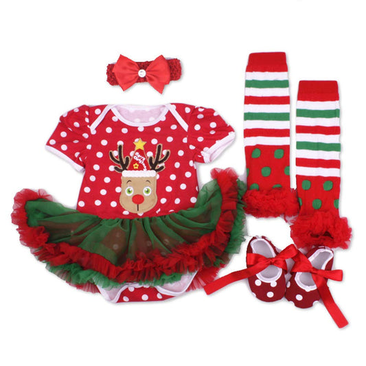 NPK collection headband shoes stockings set, adds finishing touch for 20-23 inch reborn dolls during play